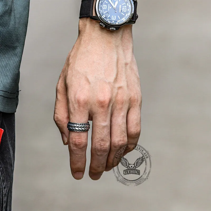 Retro Dragon Spine Stainless Steel Ring sold by GTHIC product image thumbnail 2