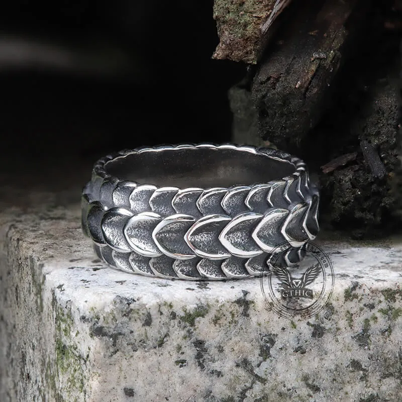 Retro Dragon Spine Stainless Steel Ring sold by GTHIC product image thumbnail 3