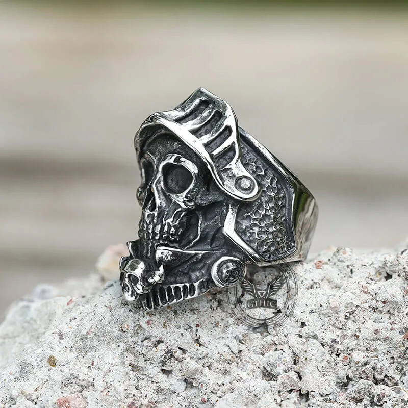 Knight Soldier Stainless Steel Punk Ring sold by GTHIC product image thumbnail 5