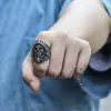 Knight Soldier Stainless Steel Punk Ring sold by GTHIC