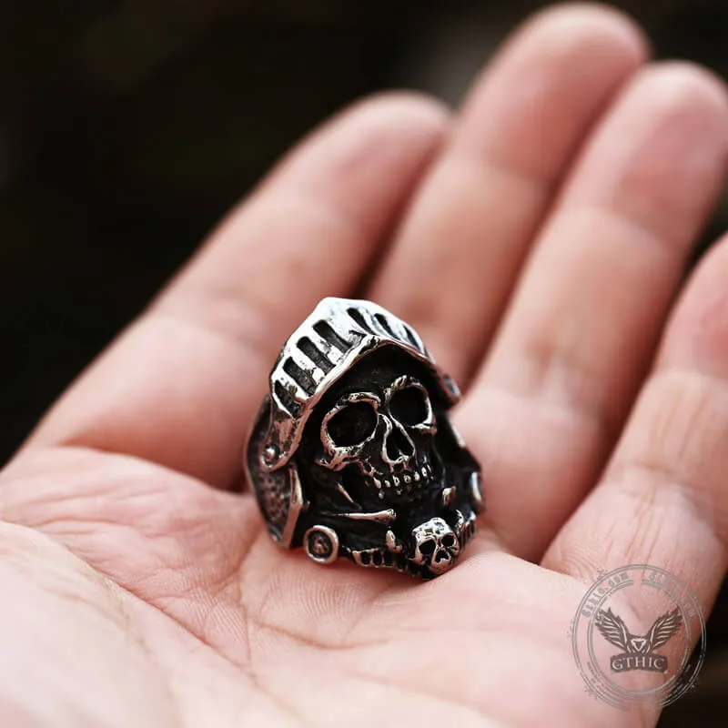 Knight Soldier Stainless Steel Punk Ring sold by GTHIC product image thumbnail 4