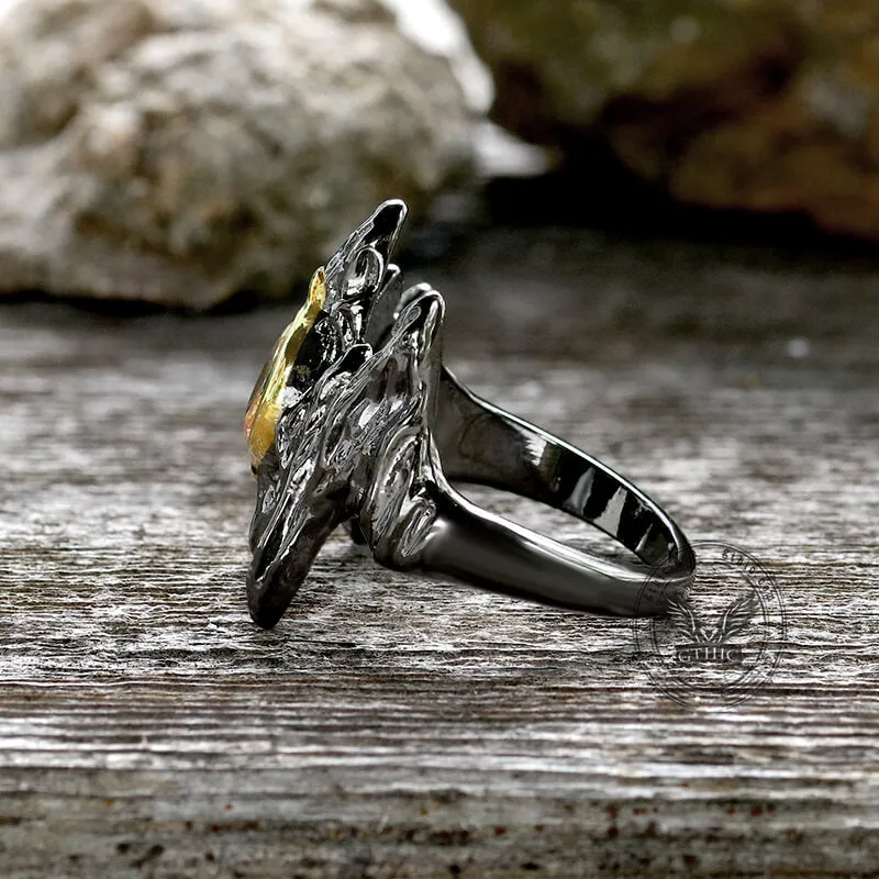 Irregular Black Bark Brass Gothic Ring sold by GTHIC product image thumbnail 5