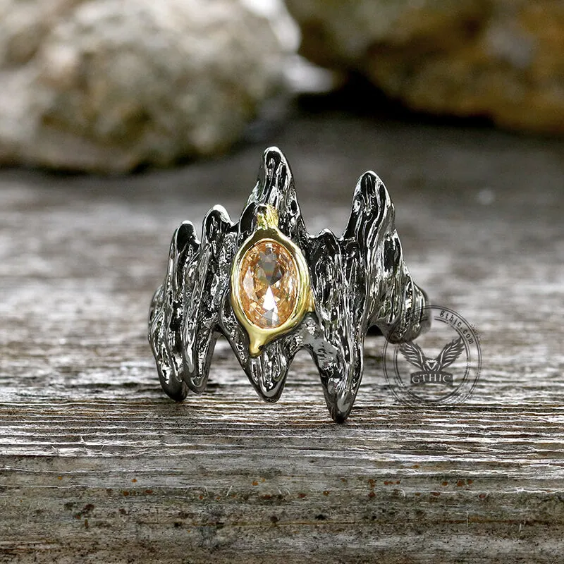 Irregular Black Bark Brass Gothic Ring sold by GTHIC product image thumbnail 2