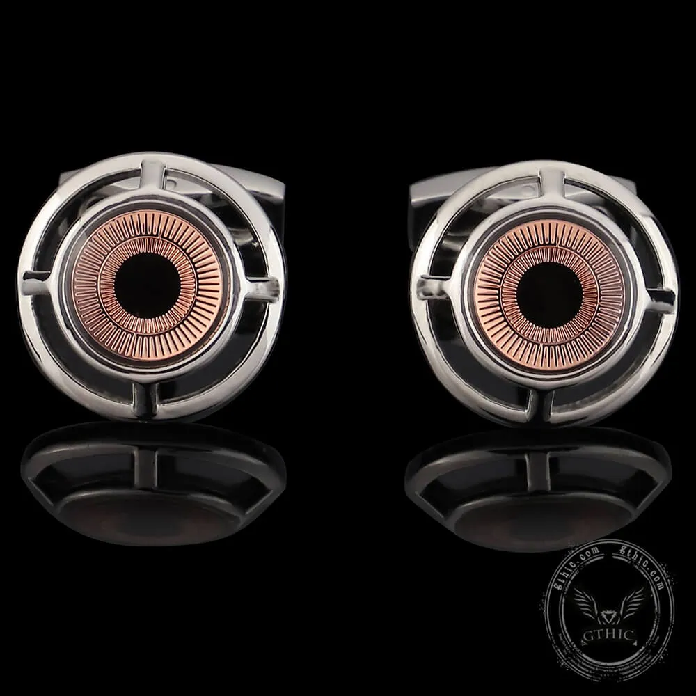 Exquisite Eye Brass Whale Back Cufflinks sold by GTHIC product image thumbnail 2