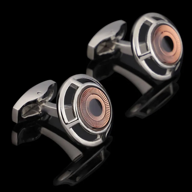 Exquisite Eye Brass Whale Back Cufflinks sold by GTHIC