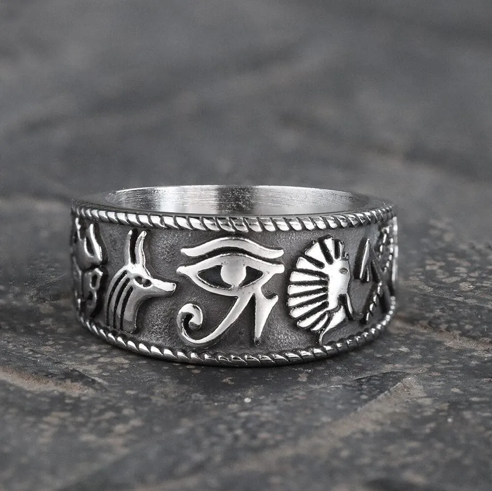 Eye of Ra Stainless Steel Signet Ring sold by GTHIC