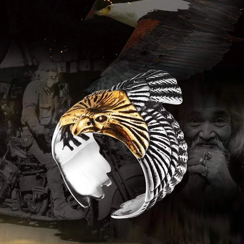Eagle Stainless Steel Beast Ring sold by GTHIC product image thumbnail 3