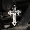 Budded Cross Stainless Steel Skull Pendant sold by GTHIC