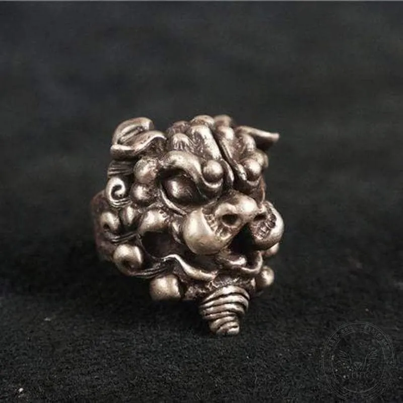 Lion Sterling Silver Beast Ring sold by GTHIC