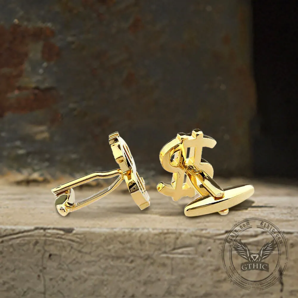 Dollar Sign Brass Cufflinks sold by GTHIC product image thumbnail 5