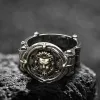 Baroque Lion Sterling Silver Seal Ring sold by GTHIC