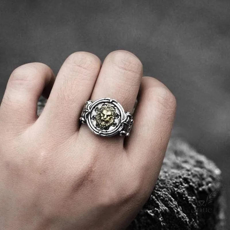 Baroque Lion Sterling Silver Seal Ring sold by GTHIC product image thumbnail 2
