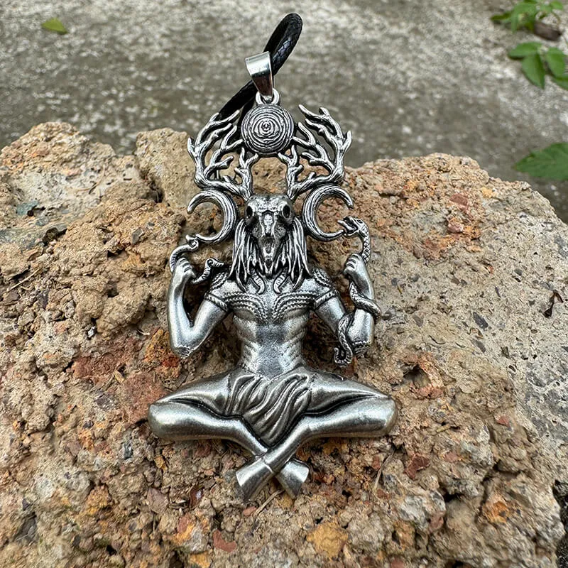 Natural Force Wendigo Skull Stainless Steel Pendant sold by GTHIC product image thumbnail 3