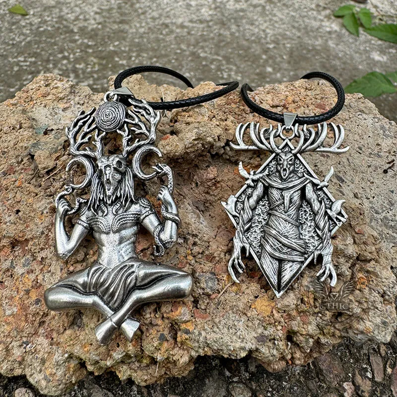 Natural Force Wendigo Skull Stainless Steel Pendant sold by GTHIC