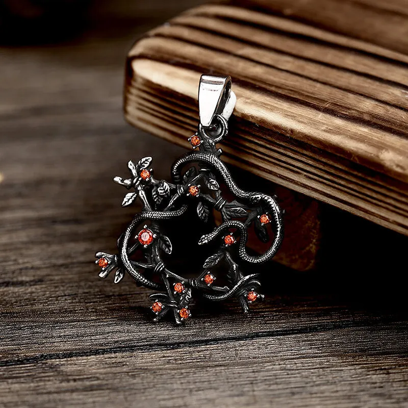 Snake Entwined Star Stainless Steel Pendant sold by GTHIC product image thumbnail 4