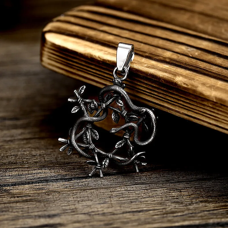 Snake Entwined Star Stainless Steel Pendant sold by GTHIC product image thumbnail 5