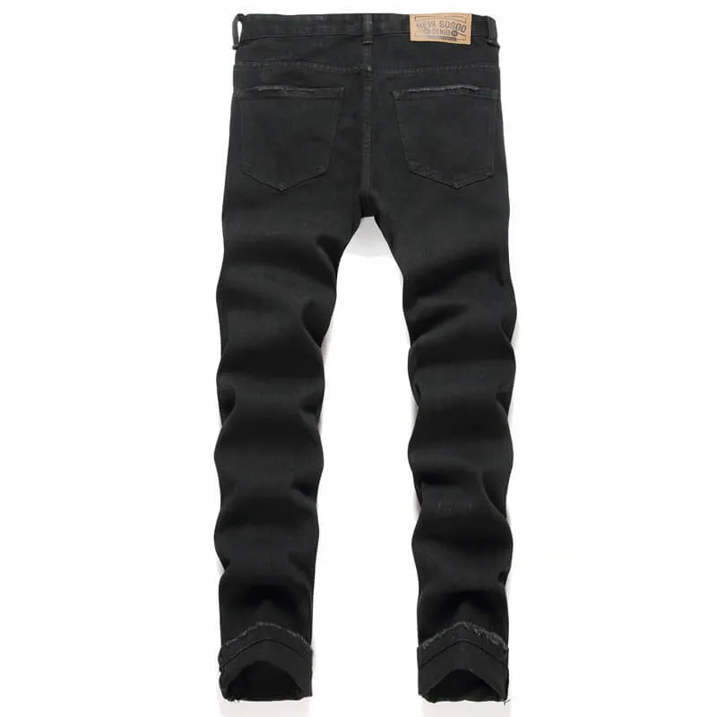 Star Patch Ripped Cotton Pants sold by GTHIC product image thumbnail 4