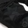 Star Patch Ripped Cotton Pants sold by GTHIC