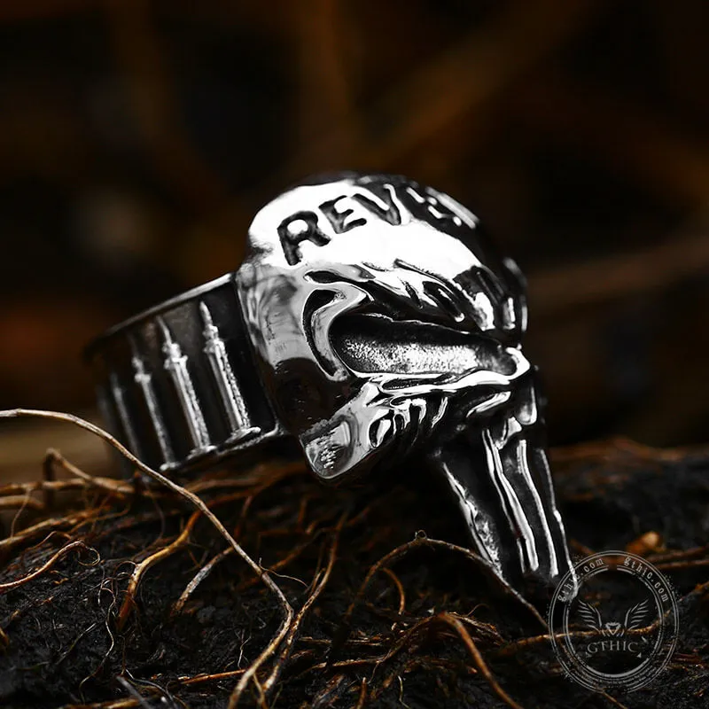 Revenge Skull Death Stainless Steel Ring sold by GTHIC product image thumbnail 4