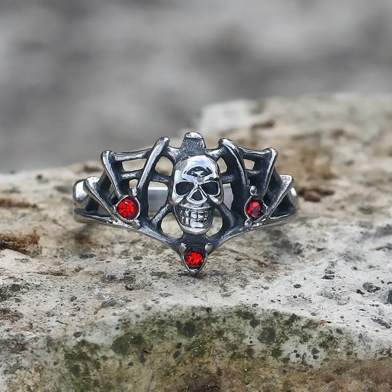 Spider Thorns Stainless Steel Skull Ring sold by GTHIC product image thumbnail 4
