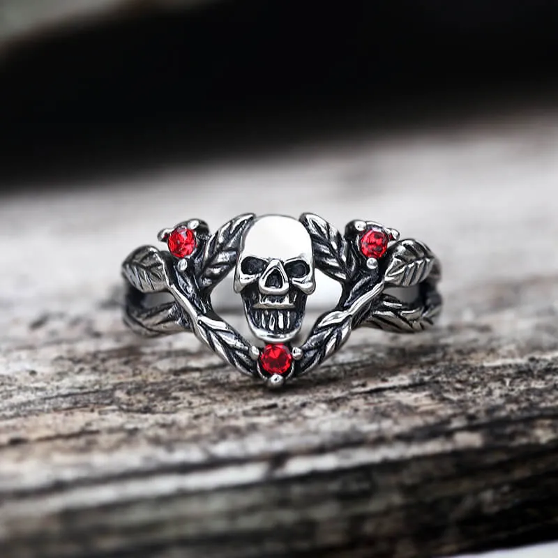 Spider Thorns Stainless Steel Skull Ring sold by GTHIC