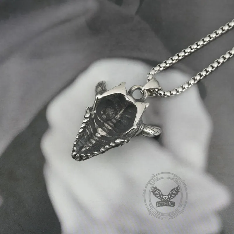 Hexagram Horned Demon Stainless Steel Pendant sold by GTHIC product image thumbnail 4