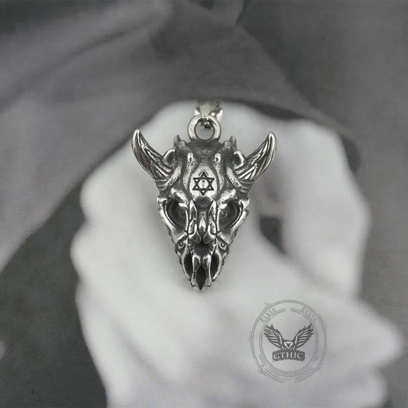 Hexagram Horned Demon Stainless Steel Pendant sold by GTHIC product image thumbnail 3
