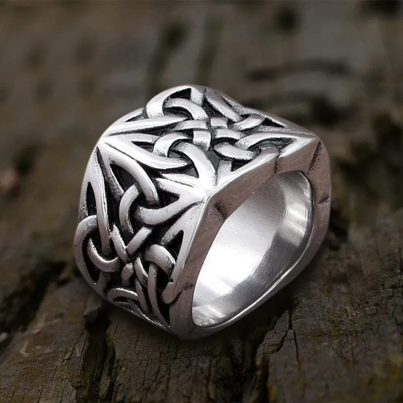 Celtic Knot Stainless Steel Viking Ring sold by GTHIC