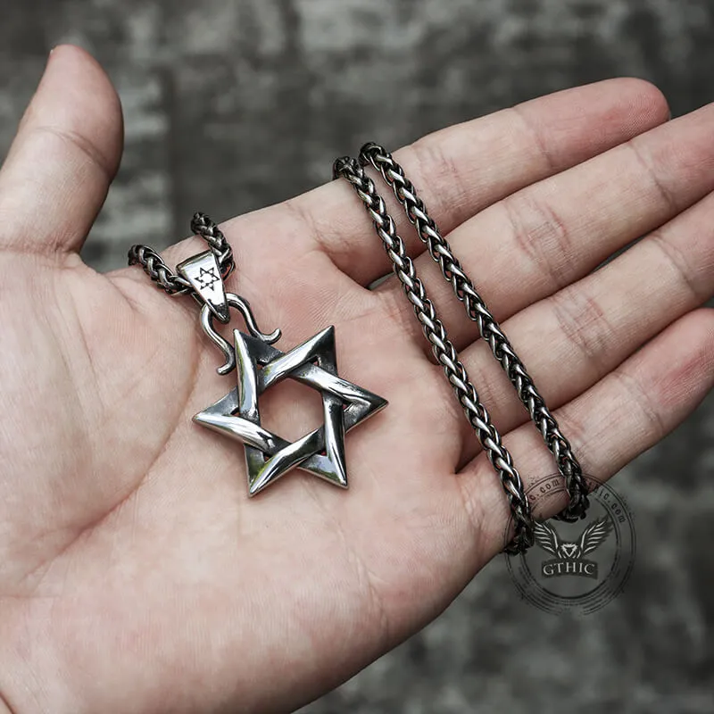 Gothic Gem-set Star Of David Stainless Steel Pendant sold by GTHIC product image thumbnail 2