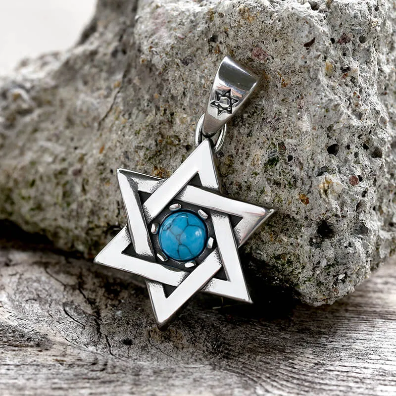 Gothic Gem-set Star Of David Stainless Steel Pendant sold by GTHIC product image thumbnail 3