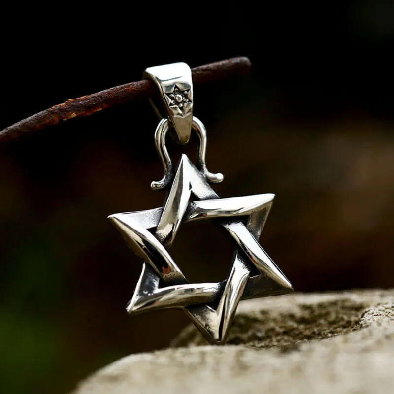 Gothic Gem-set Star Of David Stainless Steel Pendant sold by GTHIC