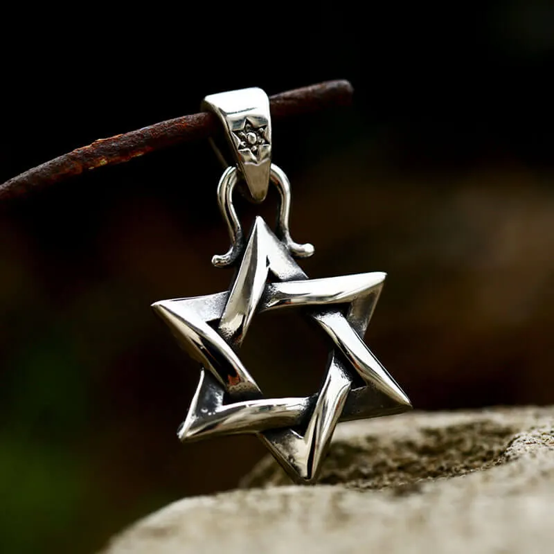 Gothic Gem-set Star Of David Stainless Steel Pendant sold by GTHIC