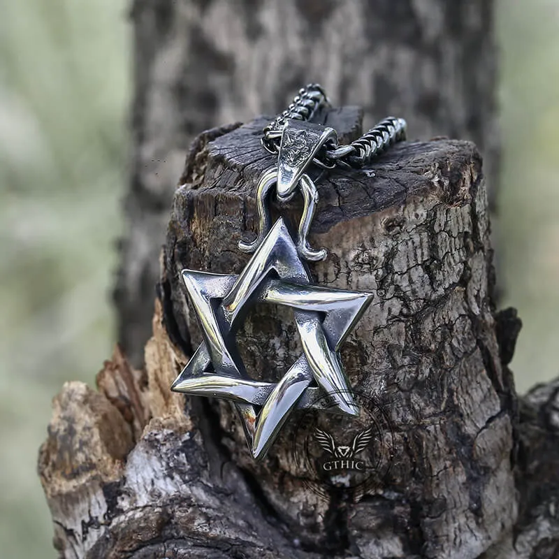 Gothic Gem-set Star Of David Stainless Steel Pendant sold by GTHIC product image thumbnail 5