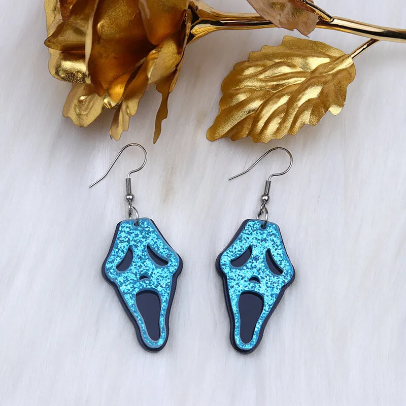 Halloween Grimace Skull Acrylic Earrings sold by GTHIC product image thumbnail 3