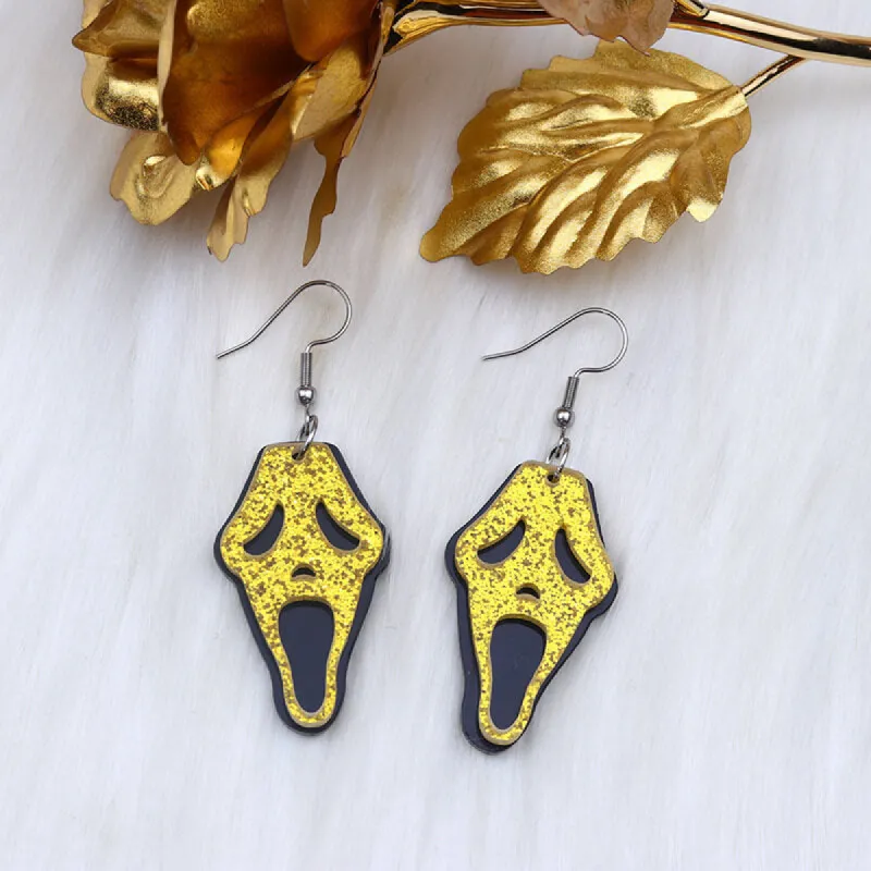 Halloween Grimace Skull Acrylic Earrings sold by GTHIC