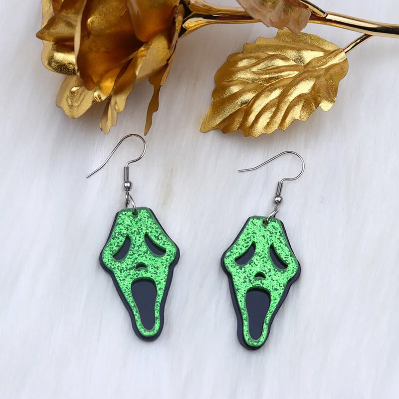 Halloween Grimace Skull Acrylic Earrings sold by GTHIC product image thumbnail 4