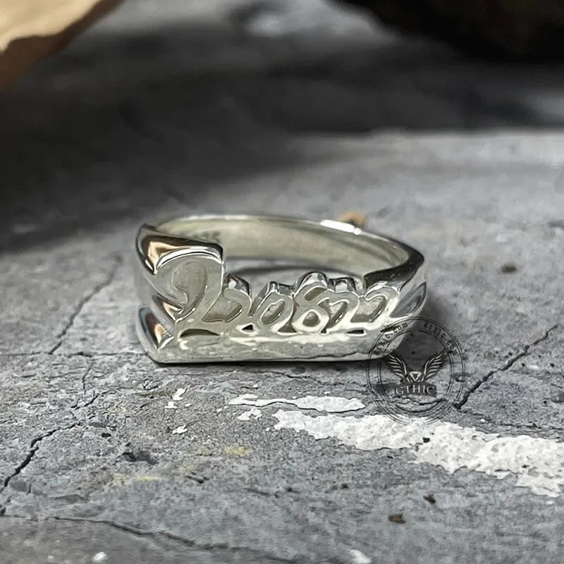 Sterling Silver Custom Script Name Ring sold by GTHIC product image thumbnail 2