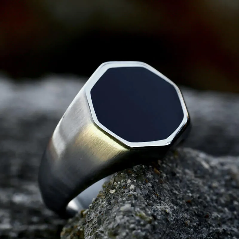 Classic Octagon Stainless Steel Ring sold by GTHIC