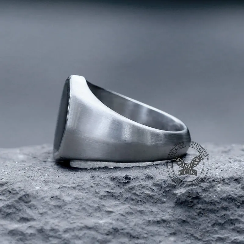 Classic Octagon Stainless Steel Ring sold by GTHIC product image thumbnail 5