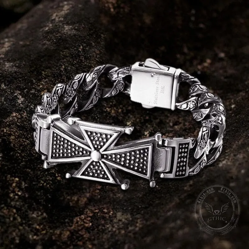 Vintage Skull Stainless Steel Bracelet sold by GTHIC product image thumbnail 5