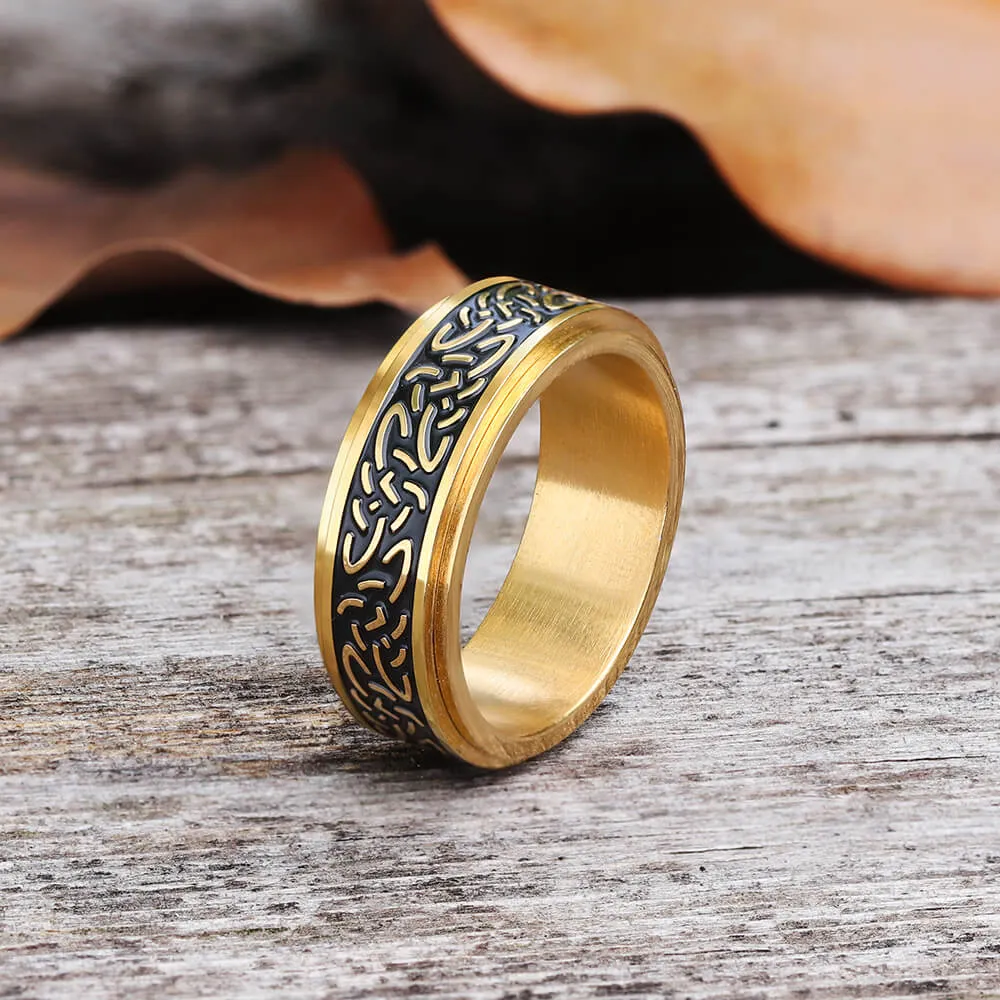 Triquetra Celtic Knot Stainless Steel Spinner Ring sold by GTHIC product image thumbnail 4