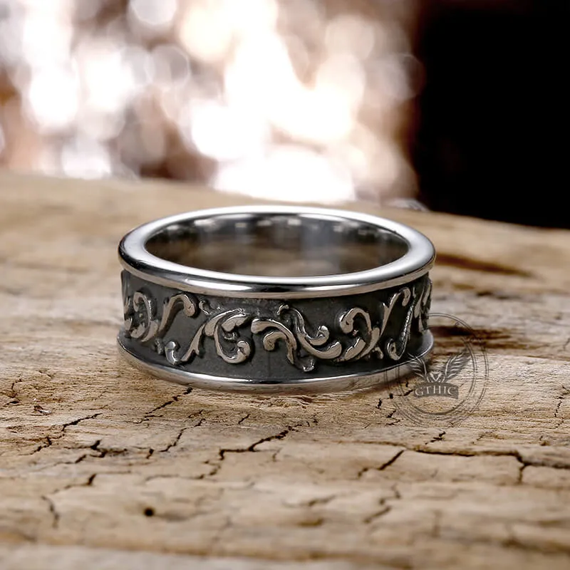 Simple Vine Pattern Stainless Steel Ring sold by GTHIC product image thumbnail 3