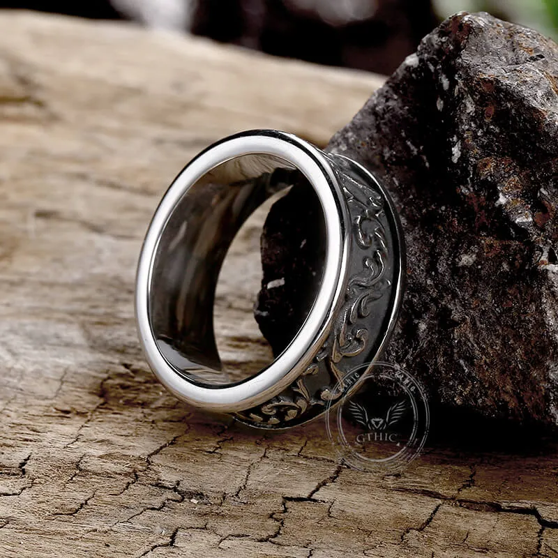 Simple Vine Pattern Stainless Steel Ring sold by GTHIC product image thumbnail 4