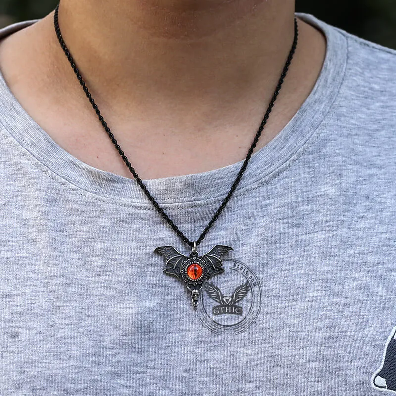 Skull Butterfly Demon Eye Stainless Steel Pendant sold by GTHIC product image thumbnail 2