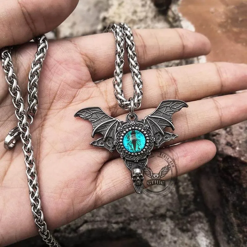 Skull Butterfly Demon Eye Stainless Steel Pendant sold by GTHIC product image thumbnail 3