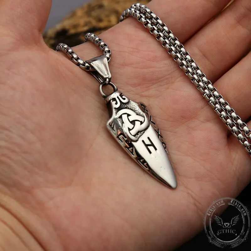 Horns of Odin Stainless Steel Viking Pendant sold by GTHIC product image thumbnail 4