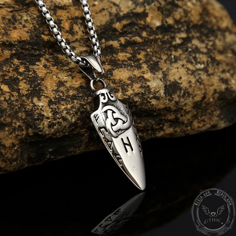 Horns of Odin Stainless Steel Viking Pendant sold by GTHIC product image thumbnail 3