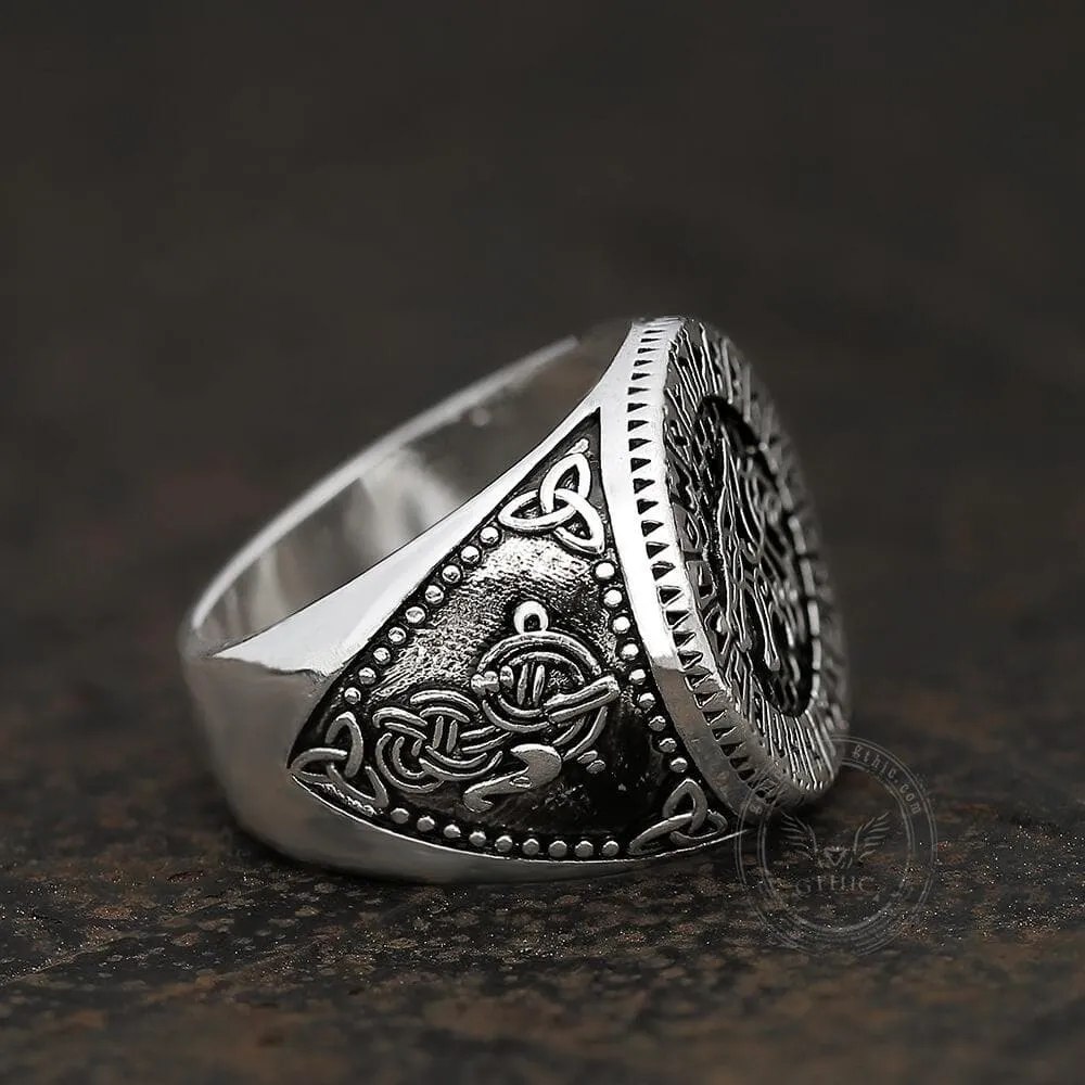 Fenrir Wolf Amulet Signet Viking Ring sold by GTHIC product image thumbnail 5