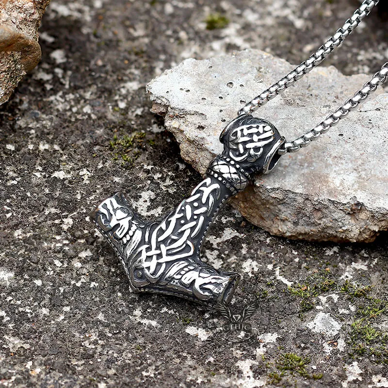 Norse Mjolnir Stainless Steel Viking Pendant sold by GTHIC product image thumbnail 4