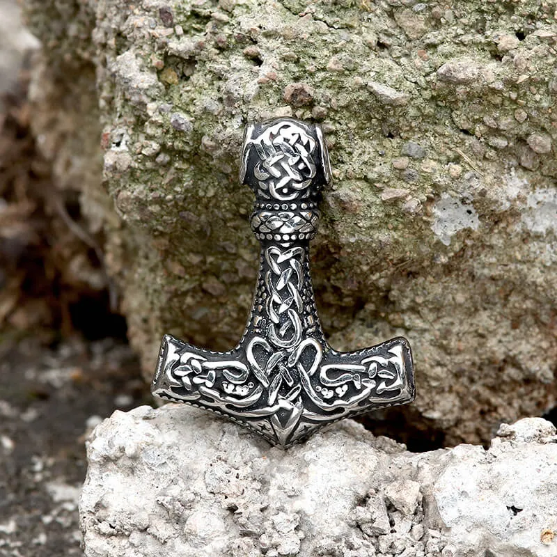 Norse Mjolnir Stainless Steel Viking Pendant sold by GTHIC